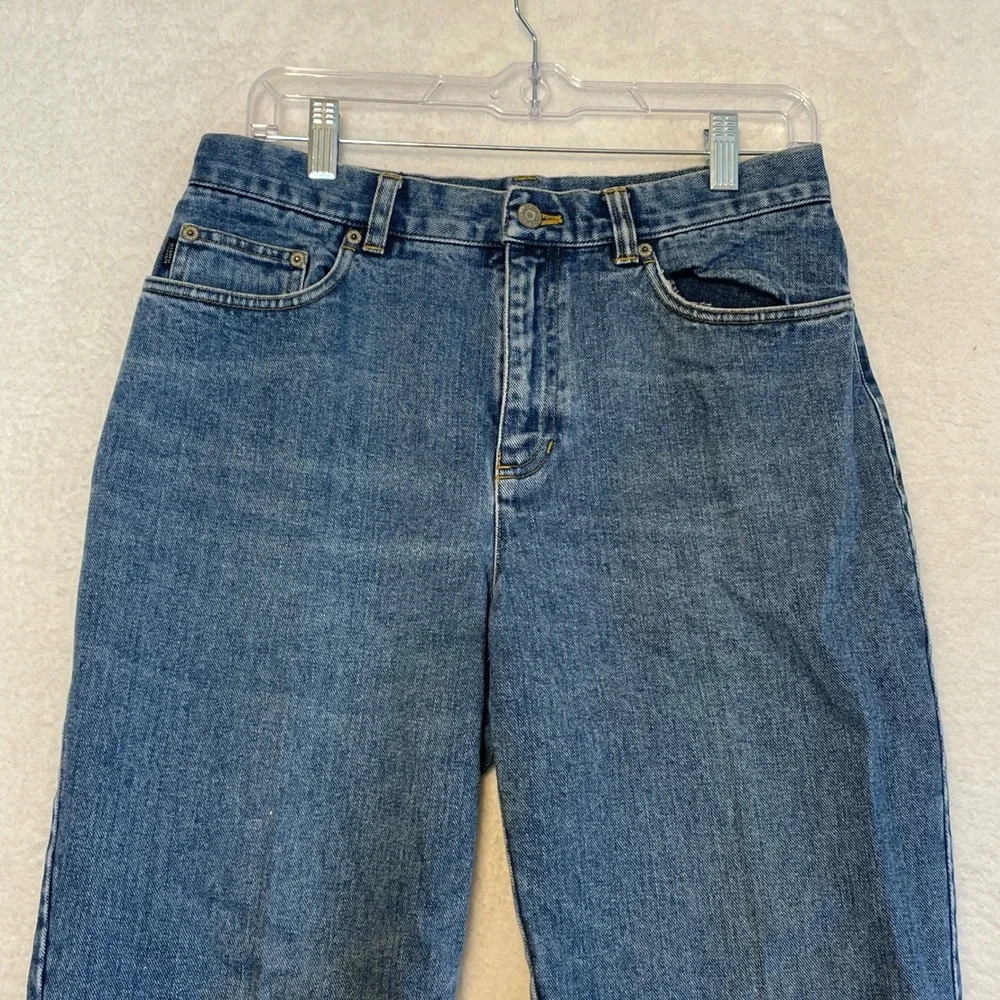 VTG Lauren Ralph Lauren High Rise Mom Jeans Medium Wash Tapered Leg Petite 10P